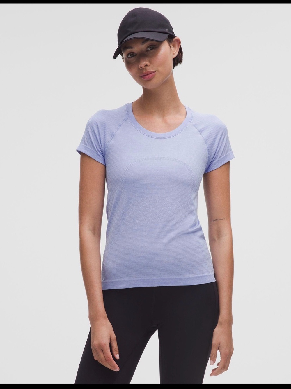 Lululemon Swiftly Tech Short-Sleeve Shirt 2.0 Hip Length Serene Blue/Dusty Lilac